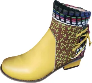 SBGMoSJ Ankle Boots for Women Low Heel Round Toe Women Ankle Boots Low Heel Wide Width Wide Ankle Boots for Women Beige Booties for Women Flat Vintage Ankle Boots Men