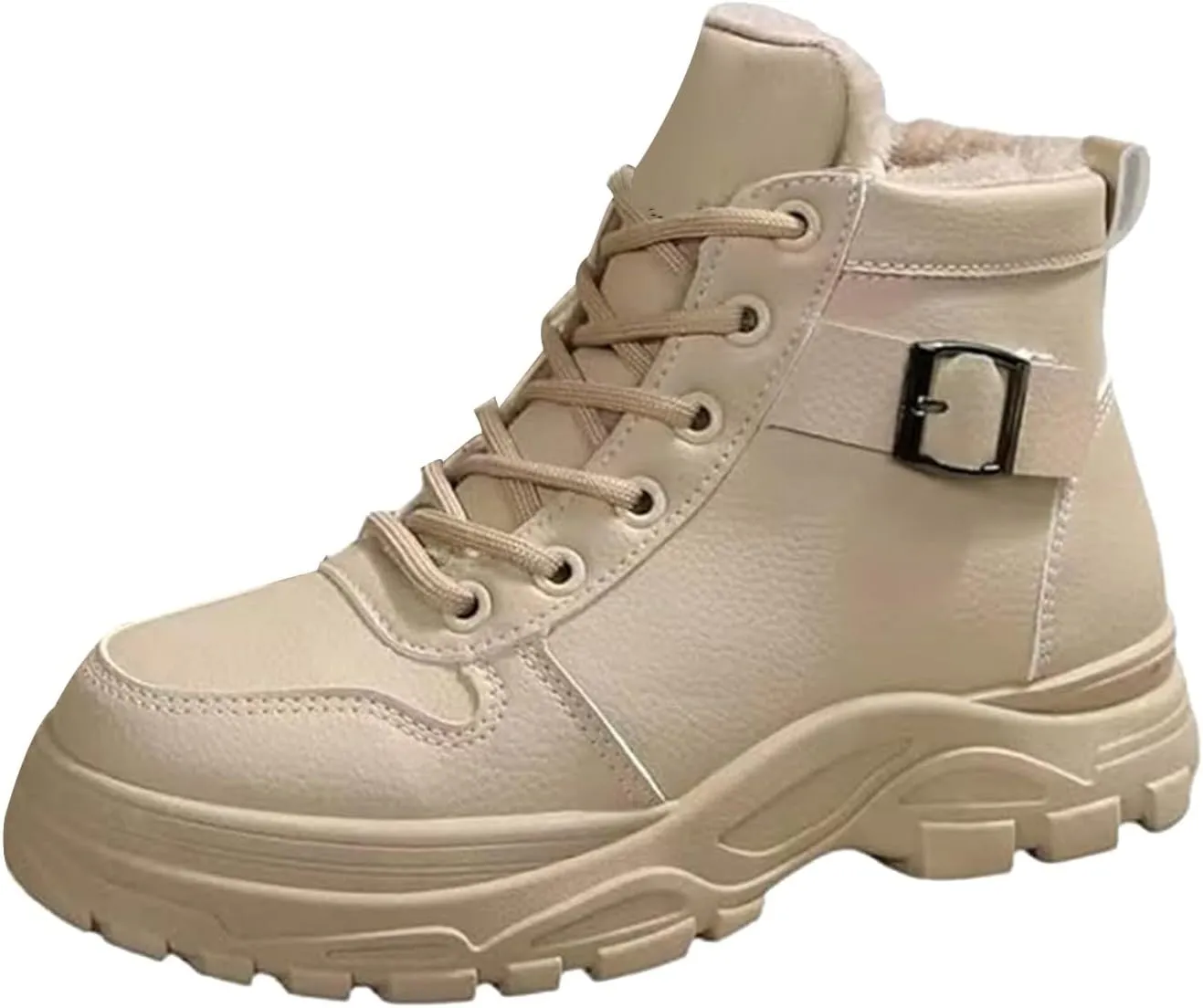 Snow Ankle Boots For Men Fu Lined Non-Slip Hiking Boots Women aterproof Winter Walking Shoes For Men
