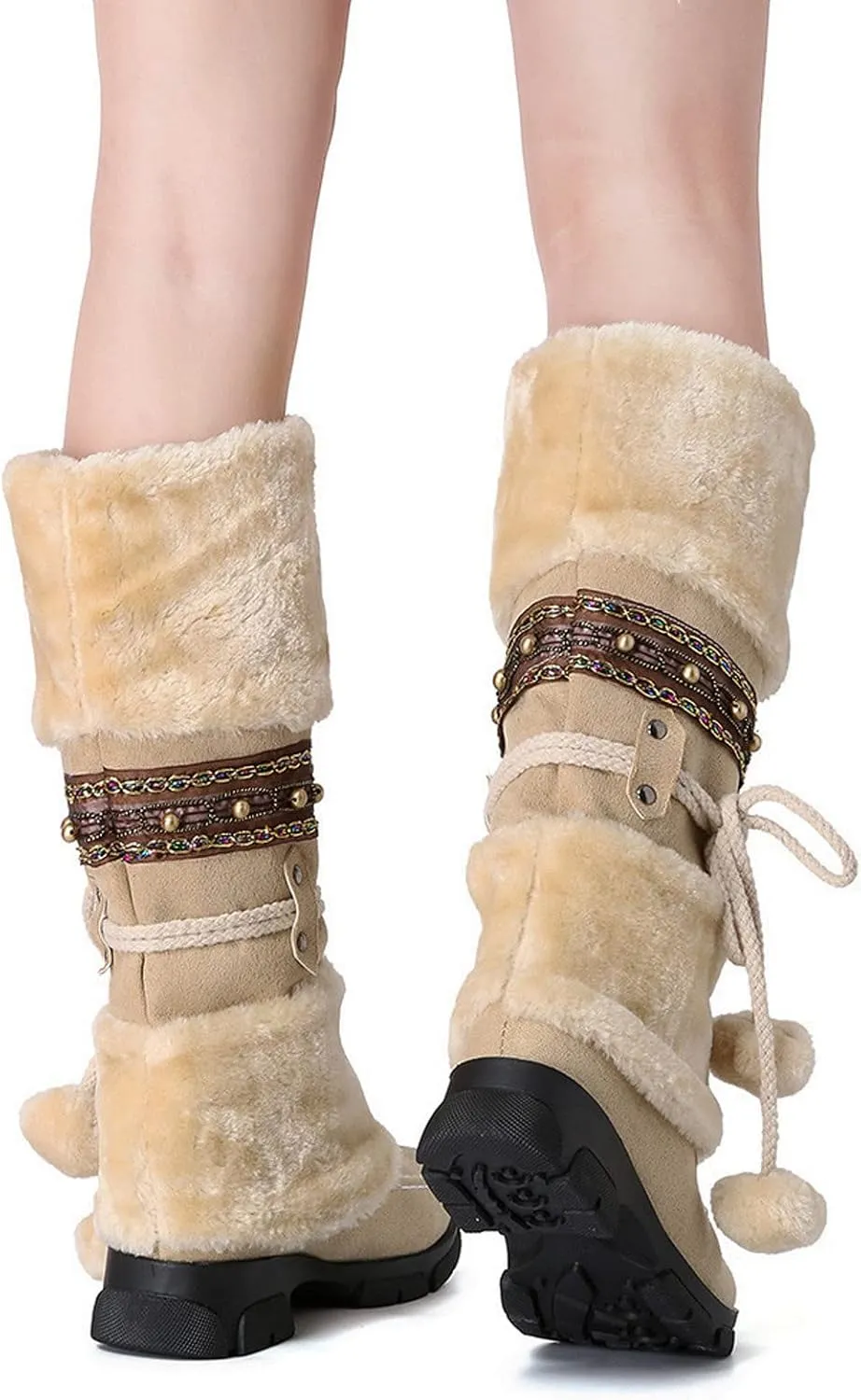 Snow Boot for Women Size 6 Womens Snow Boot 8.5 Wide Women's Snow Boots Ankle Womens Waterproof Insulated Boots Womens Low Hiking Boots Waterproof Lightweight