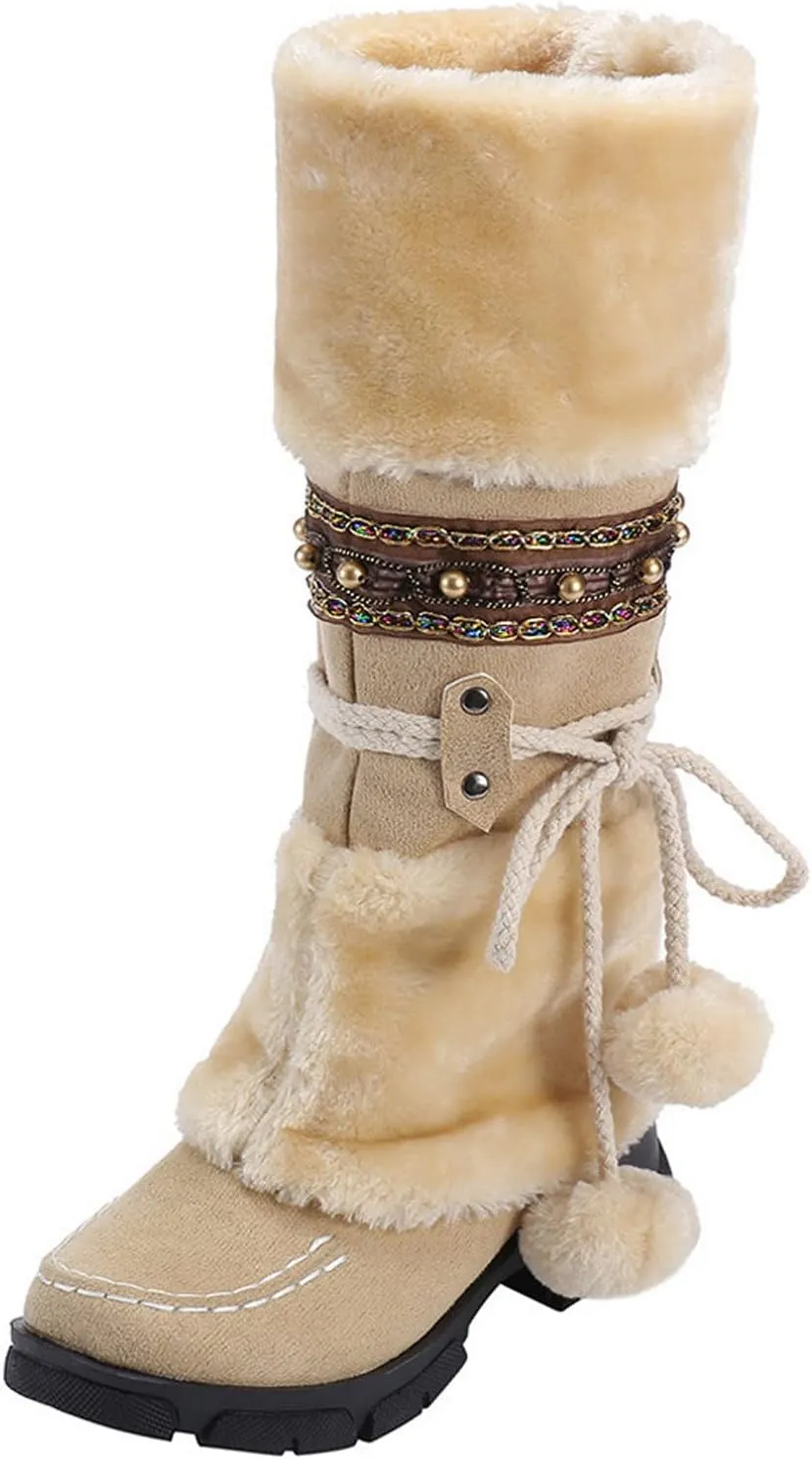 Snow Boot for Women Size 6 Womens Snow Boot 8.5 Wide Women's Snow Boots Ankle Womens Waterproof Insulated Boots Womens Low Hiking Boots Waterproof Lightweight