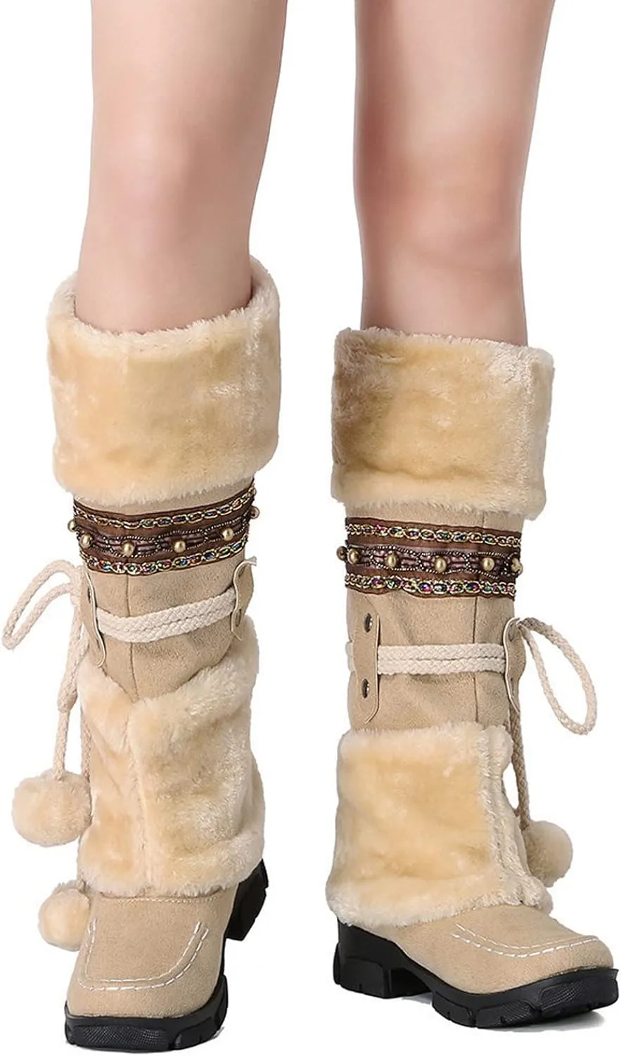 Snow Boot for Women Size 6 Womens Snow Boot 8.5 Wide Women's Snow Boots Ankle Womens Waterproof Insulated Boots Womens Low Hiking Boots Waterproof Lightweight
