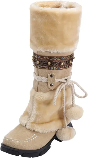Snow Boot for Women Size 6 Womens Snow Boot 8.5 Wide Women's Snow Boots Ankle Womens Waterproof Insulated Boots Womens Low Hiking Boots Waterproof Lightweight