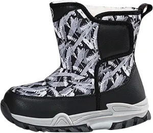 Snow Boots for Kids Boys Winter Warm Water??oof Insulated Fleece Lined Cozy Comfortable Outdoor Hiking Sneaker