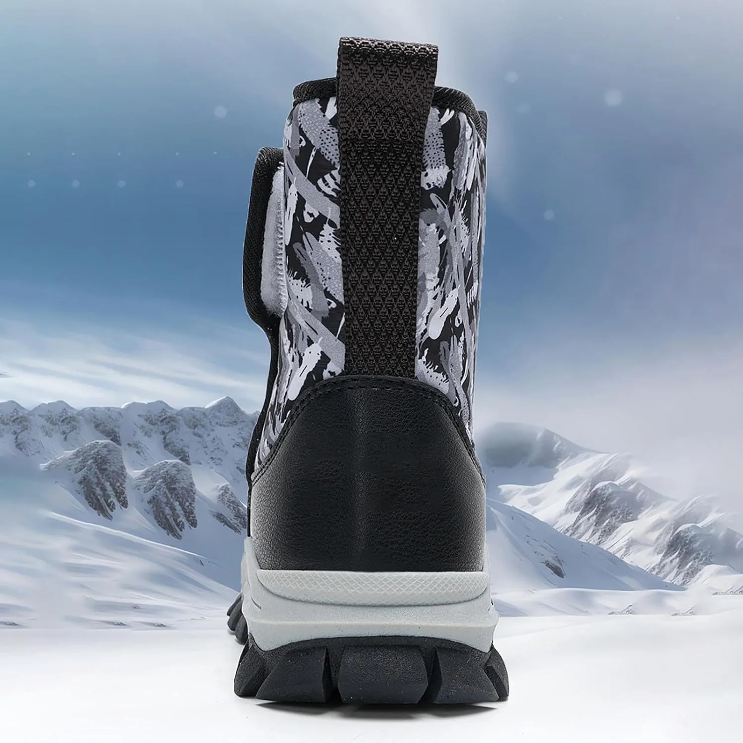 Snow Boots for Kids Boys Winter Warm Water??oof Insulated Fleece Lined Cozy Comfortable Outdoor Hiking Sneaker