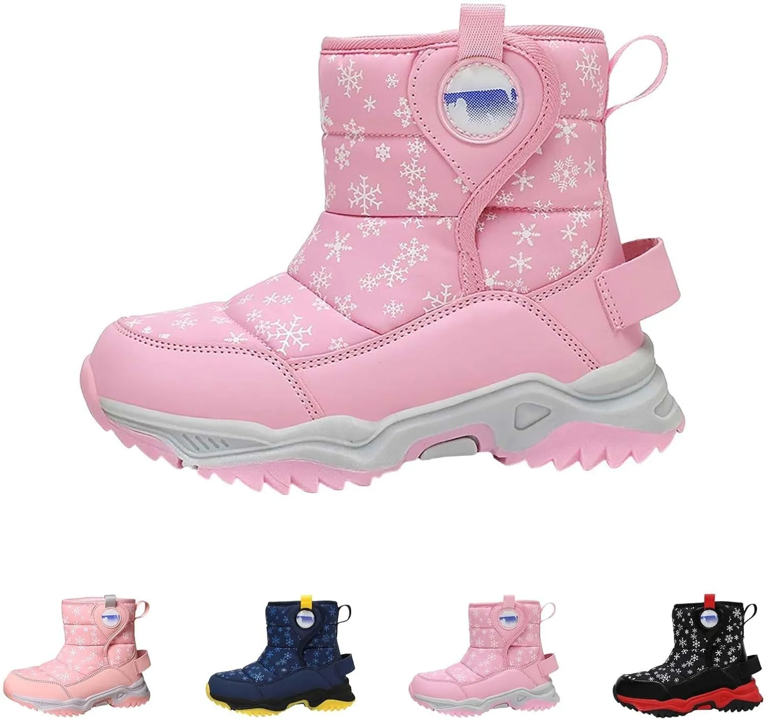 Snow Boots for Kids Boys Winter Warm Water??oof Insulated Fleece Lined Cozy Comfortable Outdoor Hiking Sneaker