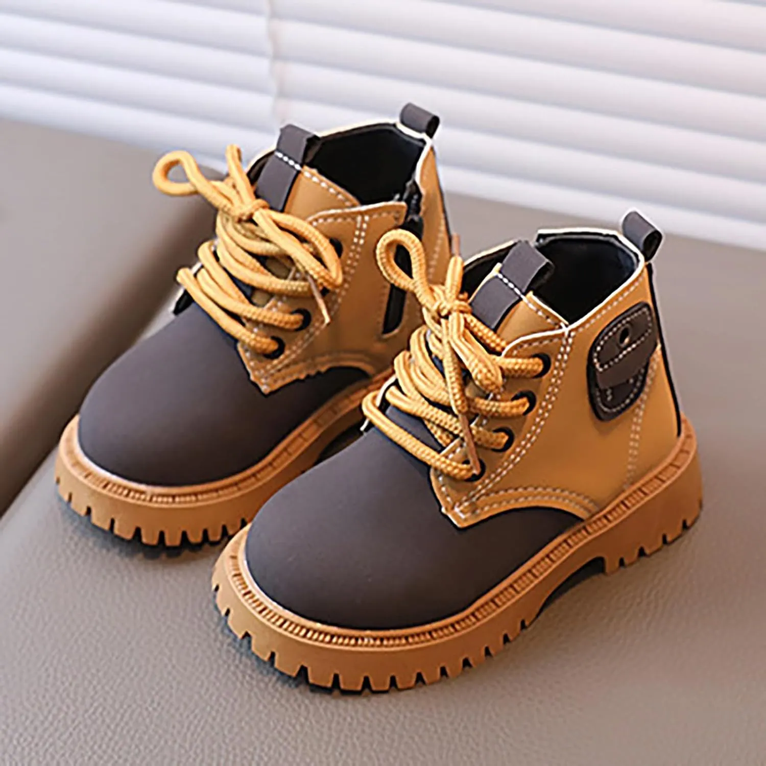 Snow Boots Girls Glitter Ankle Boots Low Wedge Heel Booties Fashion Ankle Boots Side Zipper Bowknot Ankle Boots
