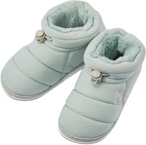 Snow Boots with Fur Lined Warm Slip On Boots Plush Warm Comfortable Outdoor Anti Slip Rabbit Shape Shoes Ankle Boots