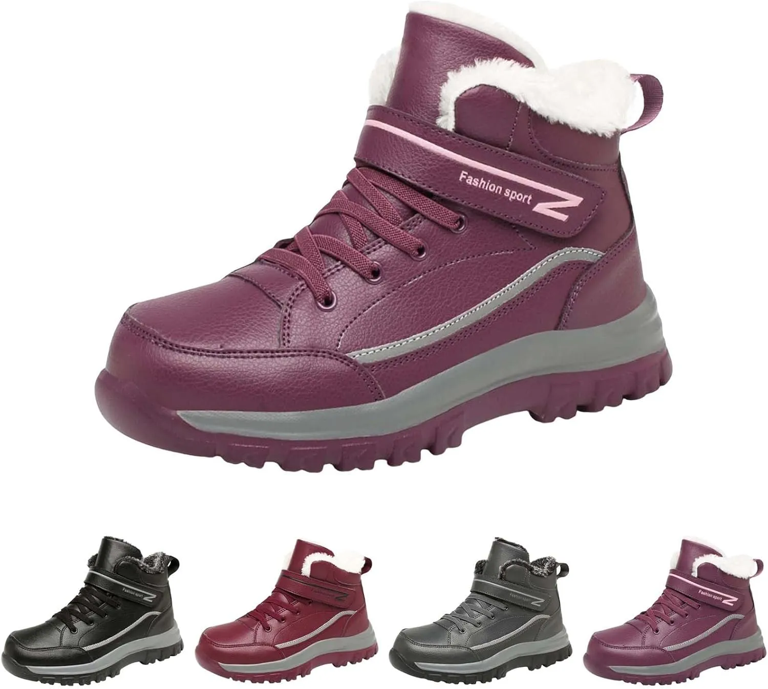 Snow Shoes For Men Cotton Shoes Anti Slip Boots For Women Snow Boots aterproof Womens Winter Hiking Boots