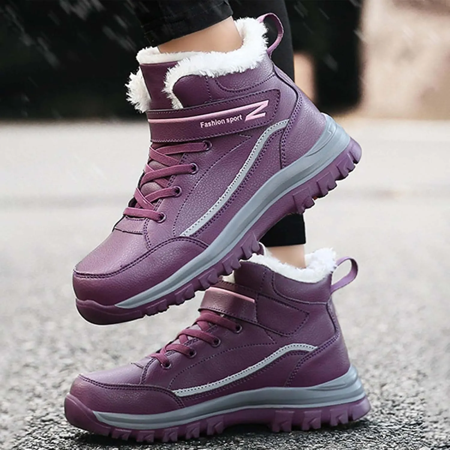 Snow Shoes For Men Cotton Shoes Anti Slip Boots For Women Snow Boots aterproof Womens Winter Hiking Boots