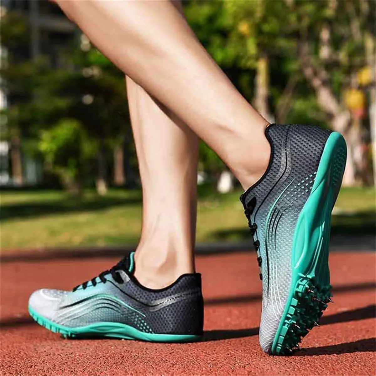 Sprinting Spikes Shoes, Unisex Jumping Race & Training Athletic Shoes for Men Women Children Youth Competition Sprints Sports