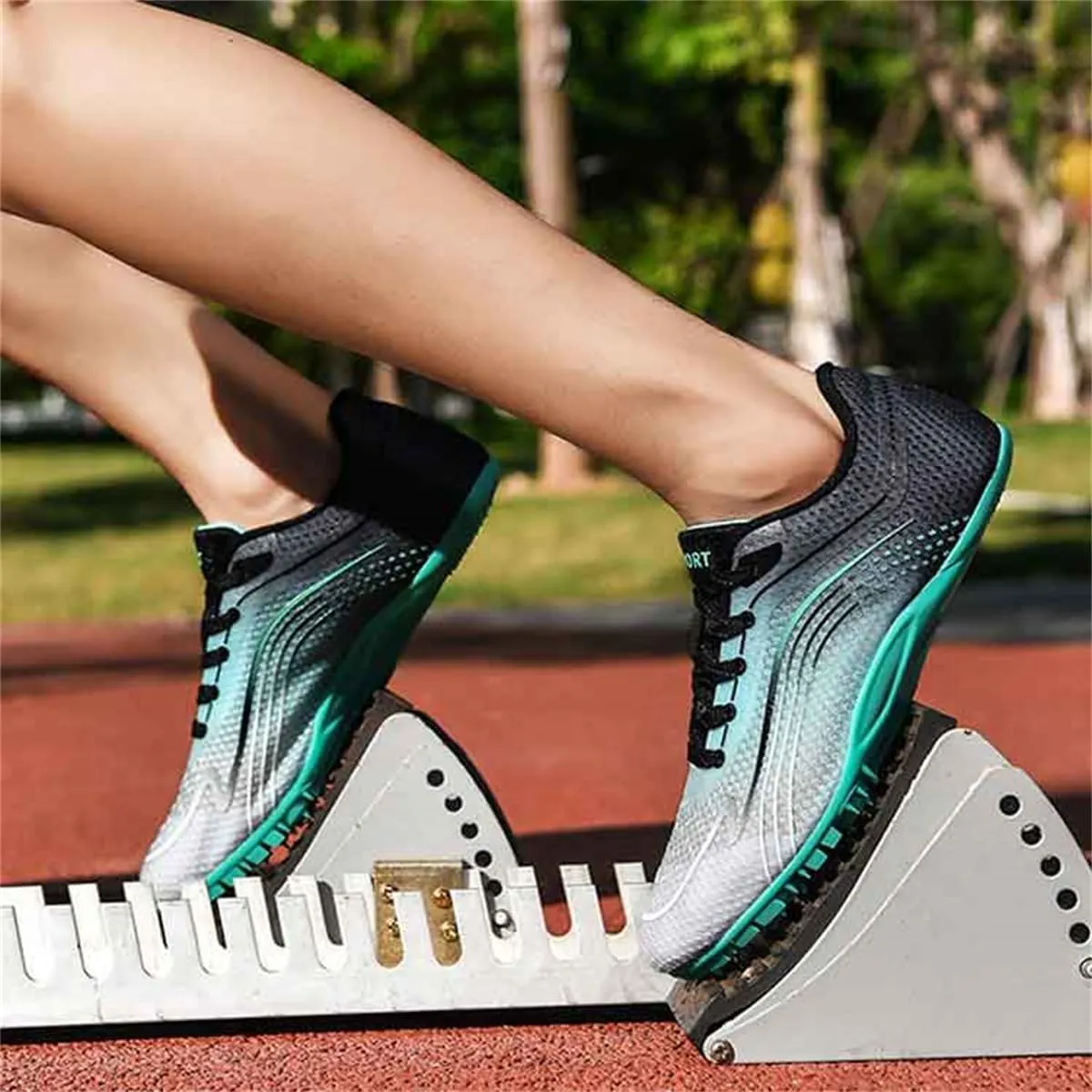 Sprinting Spikes Shoes, Unisex Jumping Race & Training Athletic Shoes for Men Women Children Youth Competition Sprints Sports