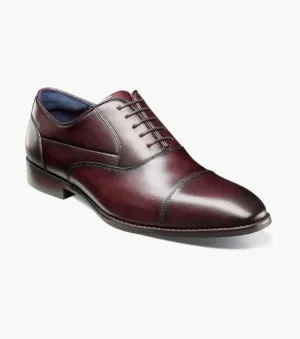 Stacy Adams Burgundy Kallum Cap Toe Oxford Shoes