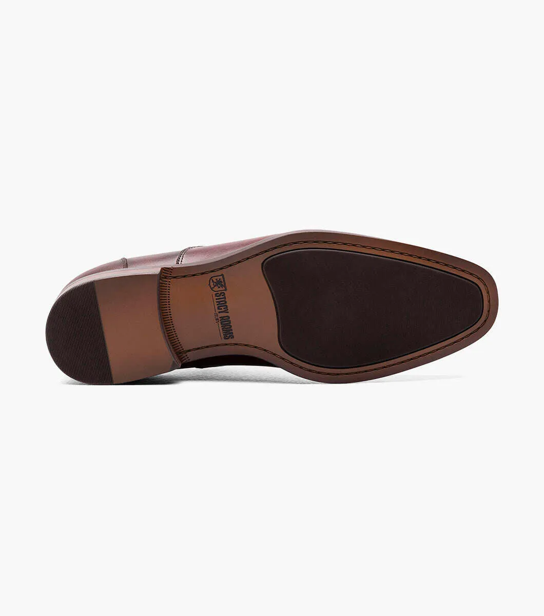 Stacy Adams Burgundy Kallum Cap Toe Oxford Shoes