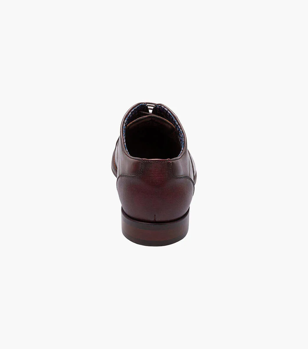 Stacy Adams Burgundy Kallum Cap Toe Oxford Shoes