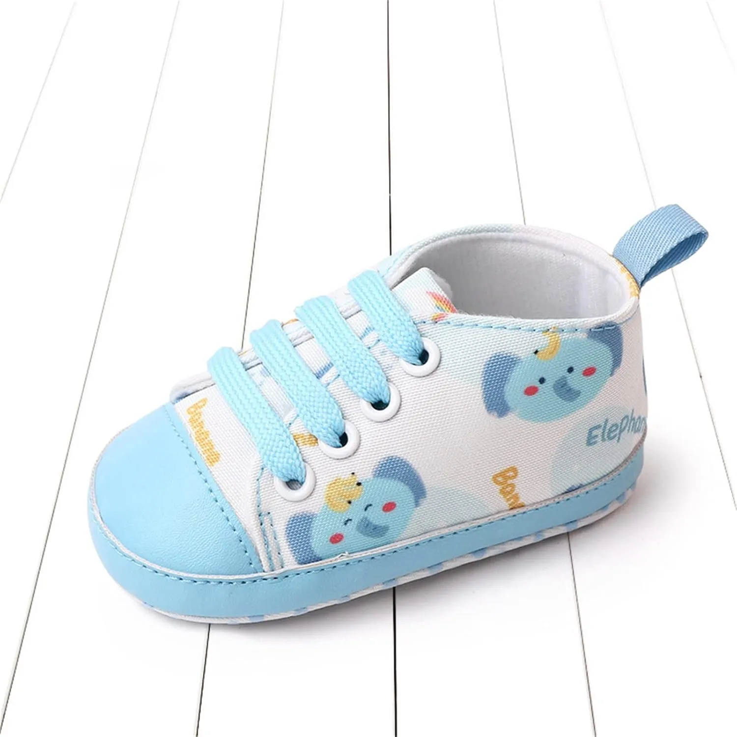 Summer Children Infant Toddler Shoes Boys and Girls Sports Canvas Cute Cartoon Pattern Lace Light up Toddler Girls Shoes (Blue, 5 Infant)