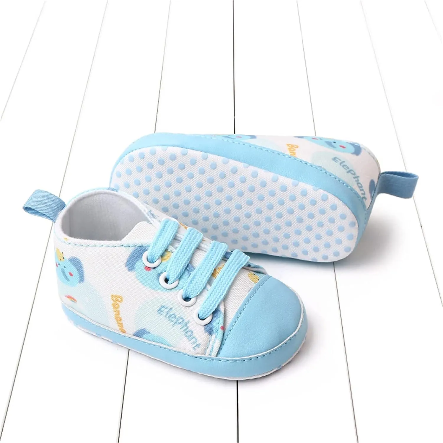 Summer Children Infant Toddler Shoes Boys and Girls Sports Canvas Cute Cartoon Pattern Lace Light up Toddler Girls Shoes (Blue, 5 Infant)