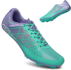THESTRON Professional Spikes Track & Field Shoes for Men Women Kids Breathable Racing Jumping Sprint Running Sneakers