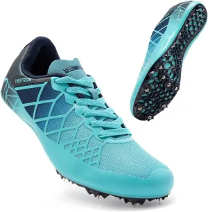 THESTRON Professional Spikes Track & Field Shoes for Men Women Kids Breathable Racing Jumping Sprint Running Sneakers