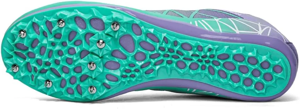 THESTRON Professional Spikes Track & Field Shoes for Men Women Kids Breathable Racing Jumping Sprint Running Sneakers