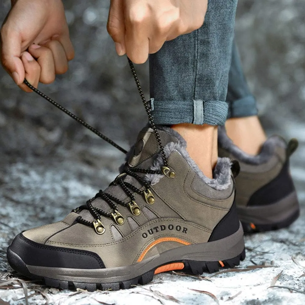Thick Cotton Shoes, Warm, Waterproof, Non-Slip, Breathable, Hiking and Hiking Snow Shoes