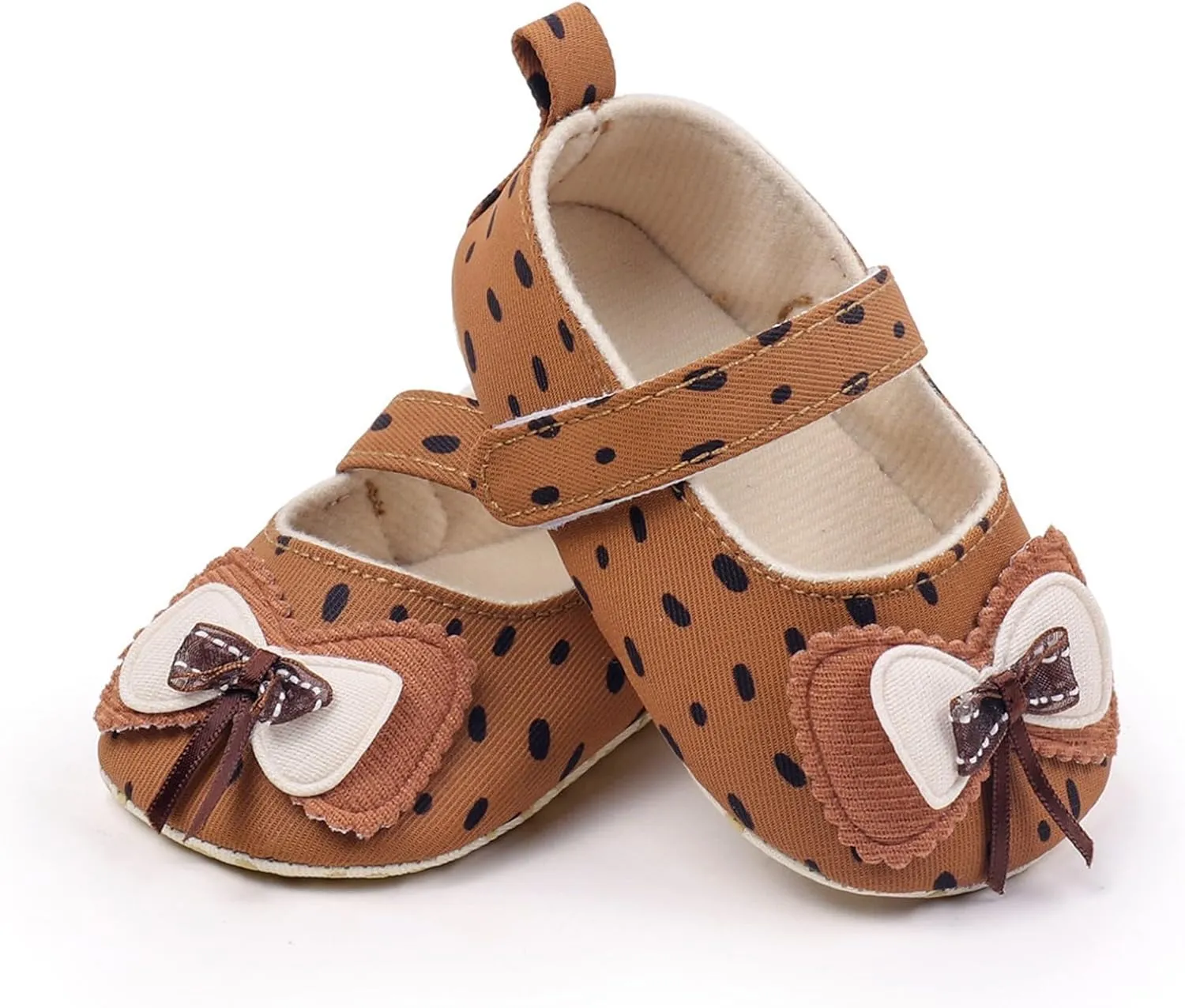 Toddler Baby Canvas Sandals Hook Loop Bow Closed Toe Ankle Mary Jane Shoes Infant Newborn Summer Walking Sandals