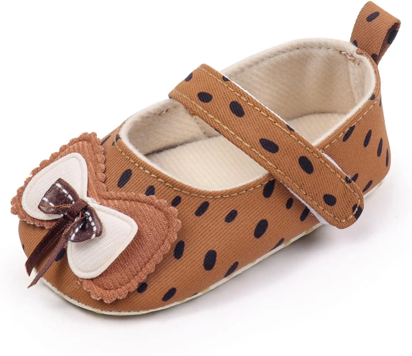 Toddler Baby Canvas Sandals Hook Loop Bow Closed Toe Ankle Mary Jane Shoes Infant Newborn Summer Walking Sandals