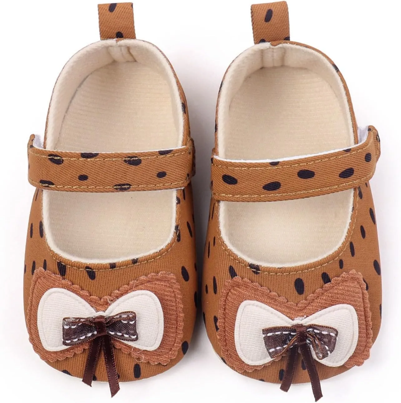 Toddler Baby Canvas Sandals Hook Loop Bow Closed Toe Ankle Mary Jane Shoes Infant Newborn Summer Walking Sandals