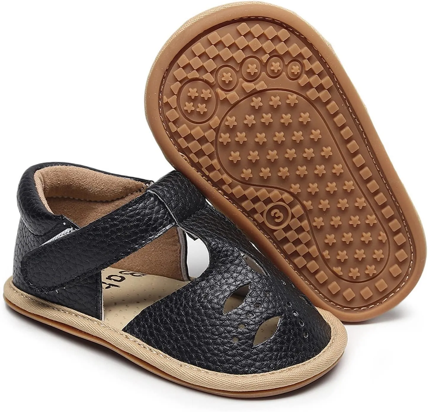 Toddler Baby Closed Toe Sandals Basic Lightweight Walking Shoes Outdoor Sneakers for Shoes for Kids Boys Girls