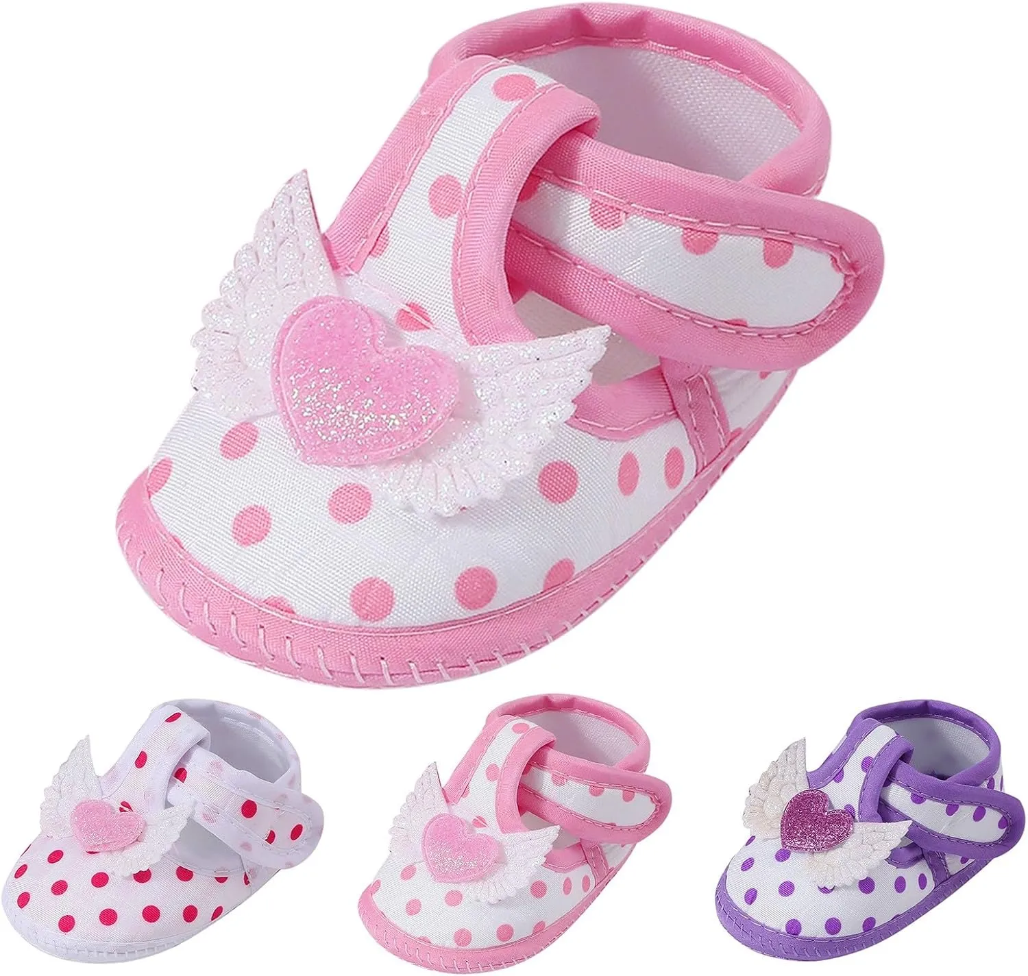Toddler Baby Girls Cute Flower First Walking Sandals Lightweight Soft Sole Non-Slip Sneakers Princess Wedding Shoes