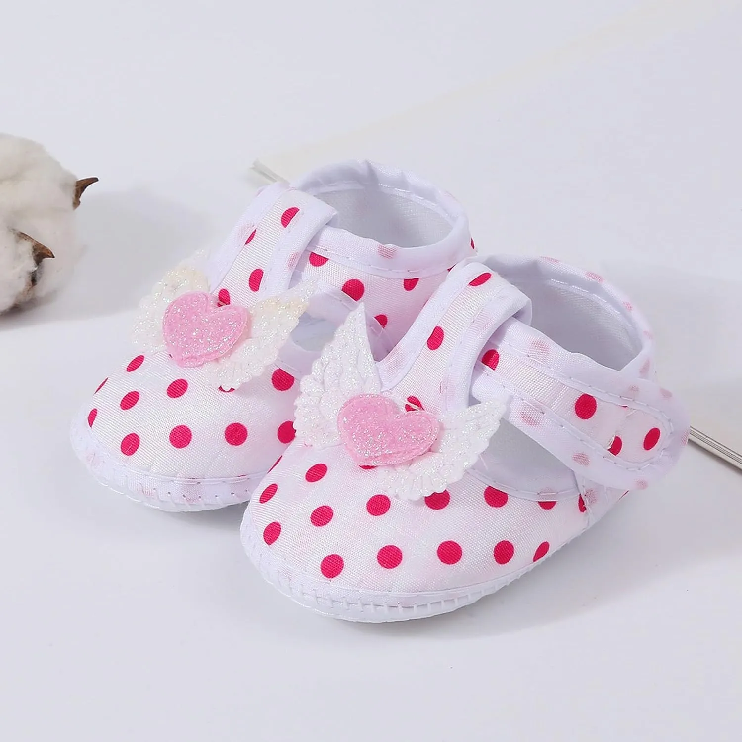 Toddler Baby Girls Cute Flower First Walking Sandals Lightweight Soft Sole Non-Slip Sneakers Princess Wedding Shoes