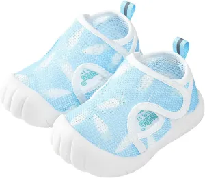 Toddler Baby Water Shoes Closed Toe Lightweight Breathable Sandals Quick-Dry Barefoot Beach Swim Jellies Girls