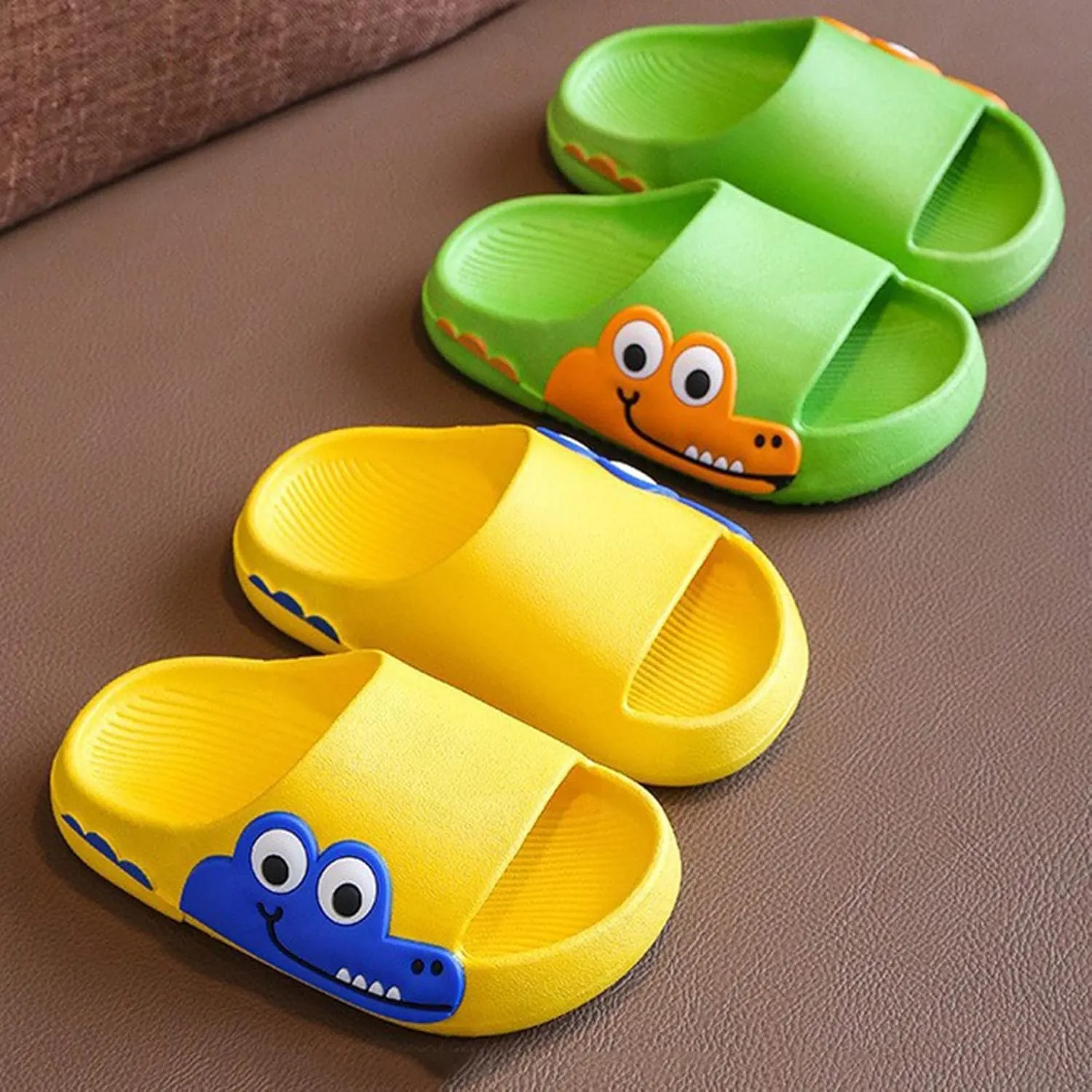 Toddler Boys Girls Cloud Slide Dinosaur Shower Slippers Kids Summer Soft Sole Non Slip Slippers for Big Girls