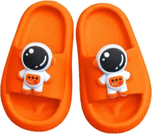 Toddler Cartoon Non Slip Slides Non-Slip Comfy Cushioned Thick Sole Shower Pool Slippers Summer Beach Water Shoes