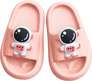 Toddler Cartoon Non Slip Slides Non-Slip Comfy Cushioned Thick Sole Shower Pool Slippers Summer Beach Water Shoes