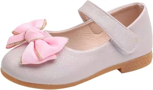 Toddler Girls Dress Shoes Ballerina Ballet Bow Flat Little/Big Kids Mary Jane Pary Wedding School Platform Shoes