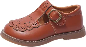 Toddler Little Girl Mary Jane Dress Shoes Uniform Formal Casual Oxfords Ballet Flat?? for Girl Part?? Wedding School