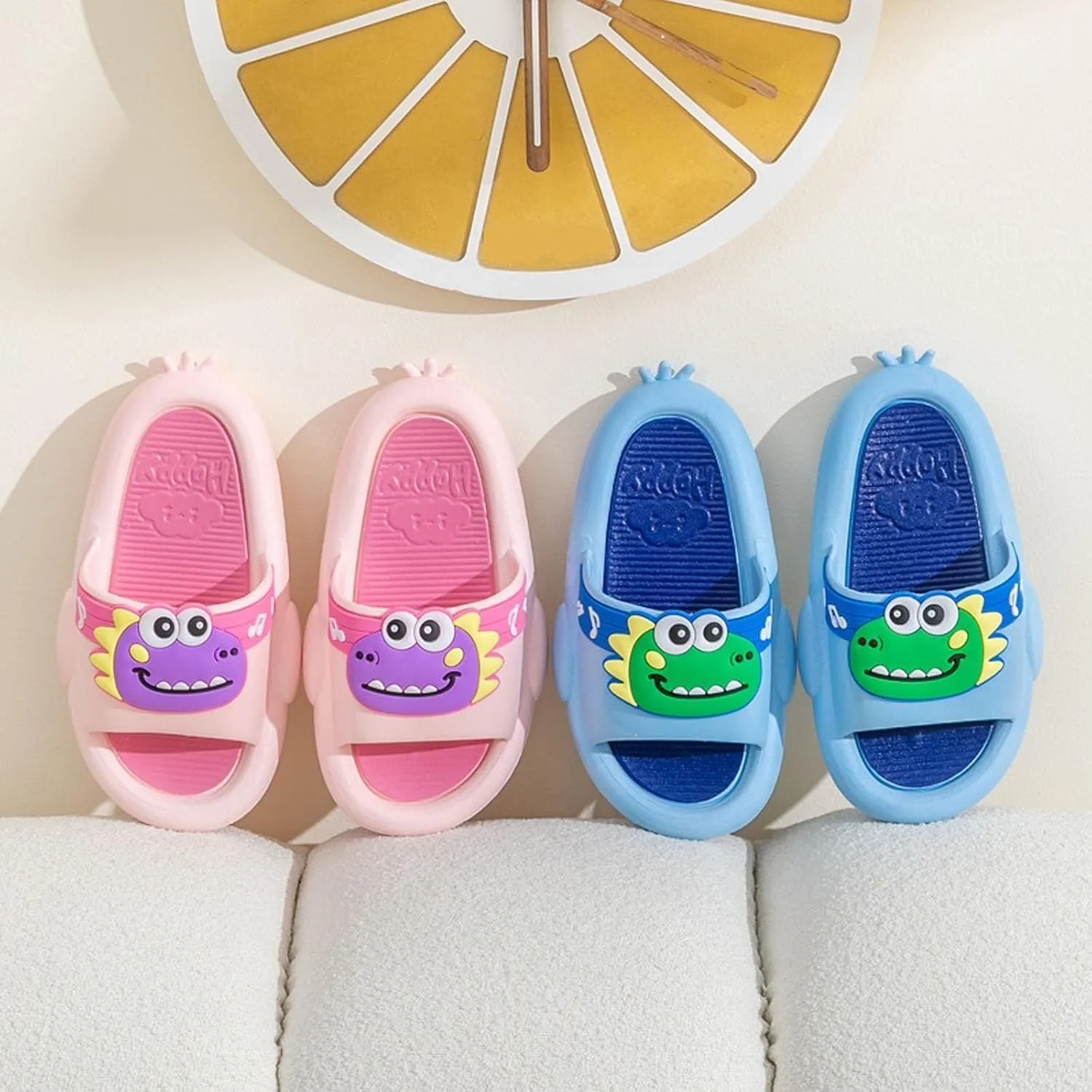 Toddler Non Slip Dinosaur Shower Shoes Kids Cute Cartoon Beach Pool Slippers Boys Girls House Home Girl Sandals