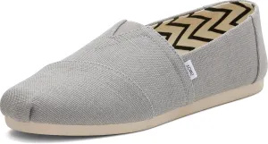 TOMS Men's Alpargata Slip-On Loafer Eco-Friendly Recycled Cotton Canvas, Elastic Gore, Rubber Sole