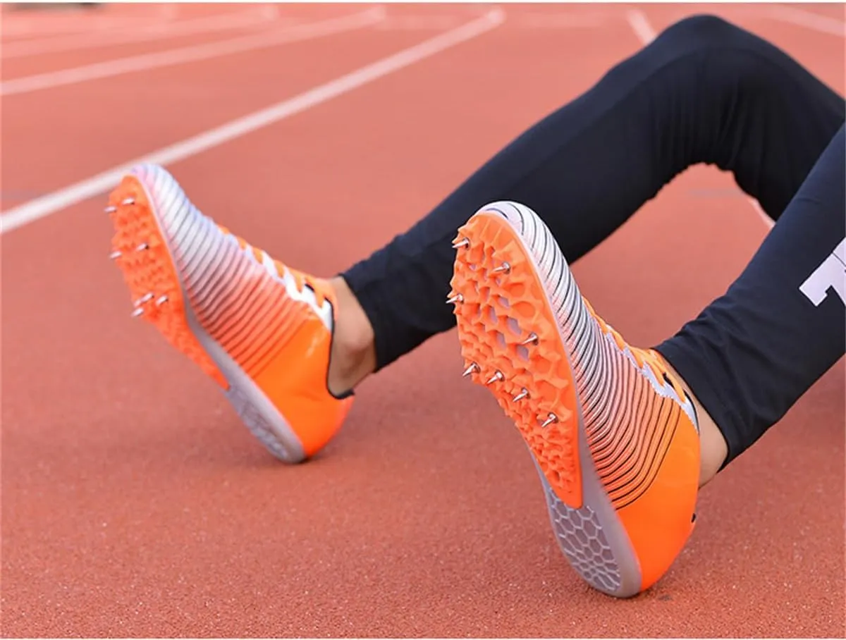 Track and Field Shoes for Men Women, Boys Girls Youth Spikes Jumping Sneakers Professional Running Racing Sprint Athletic Shoes