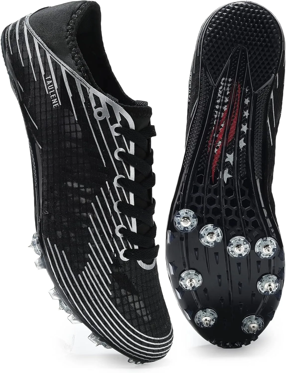 Track Shoes Men Track Spike Shoe for Men Cross Country Running Track and Field Shoes Sprint Distance Running