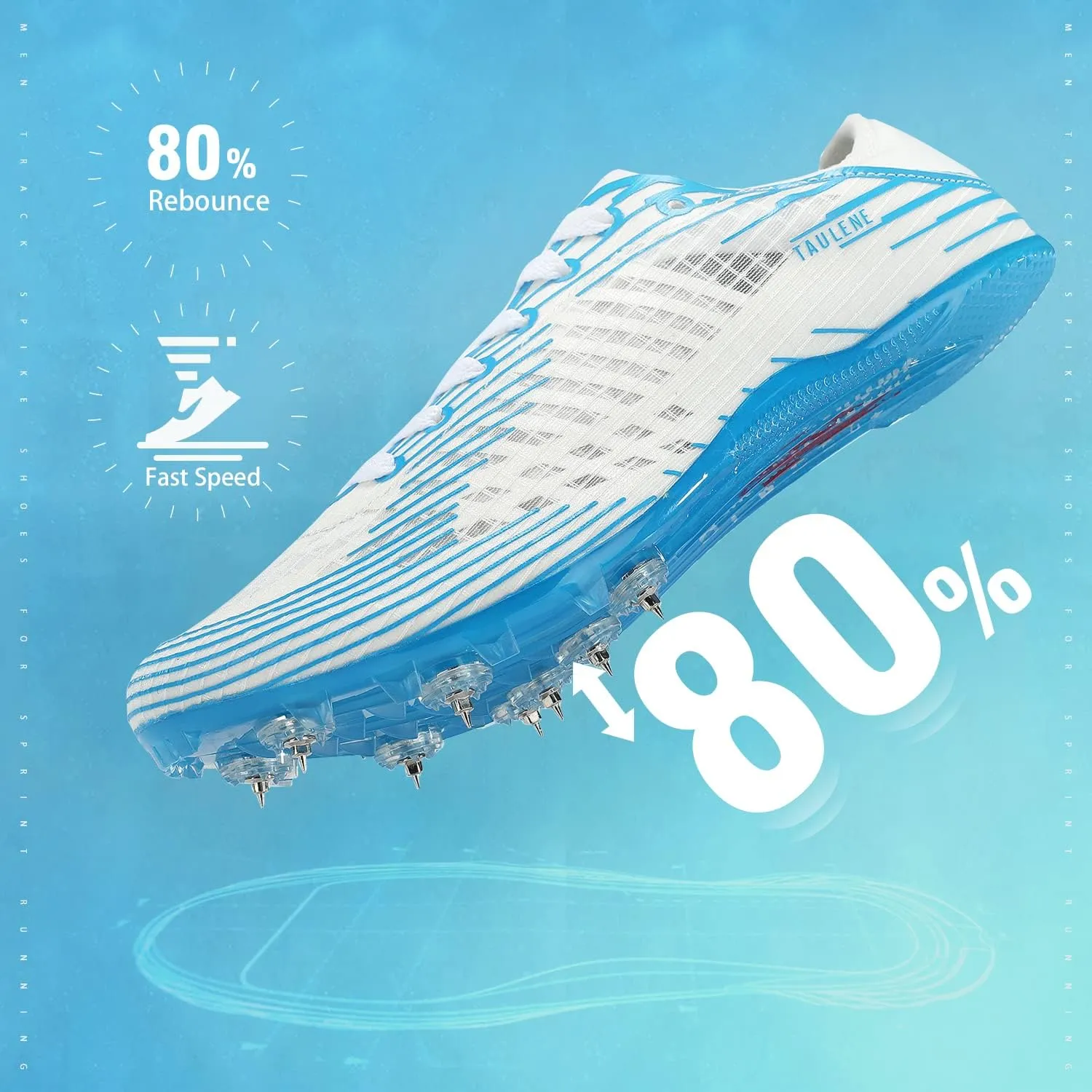Track Shoes Men Track Spike Shoe for Men Cross Country Running Track and Field Shoes Sprint Distance Running