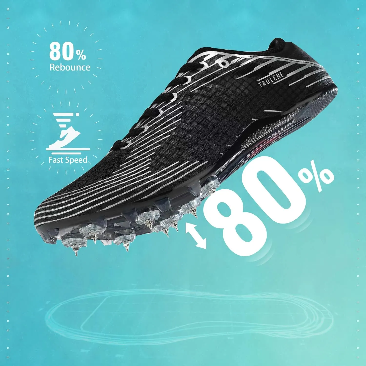 Track Shoes Men Track Spike Shoe for Men Cross Country Running Track and Field Shoes Sprint Distance Running