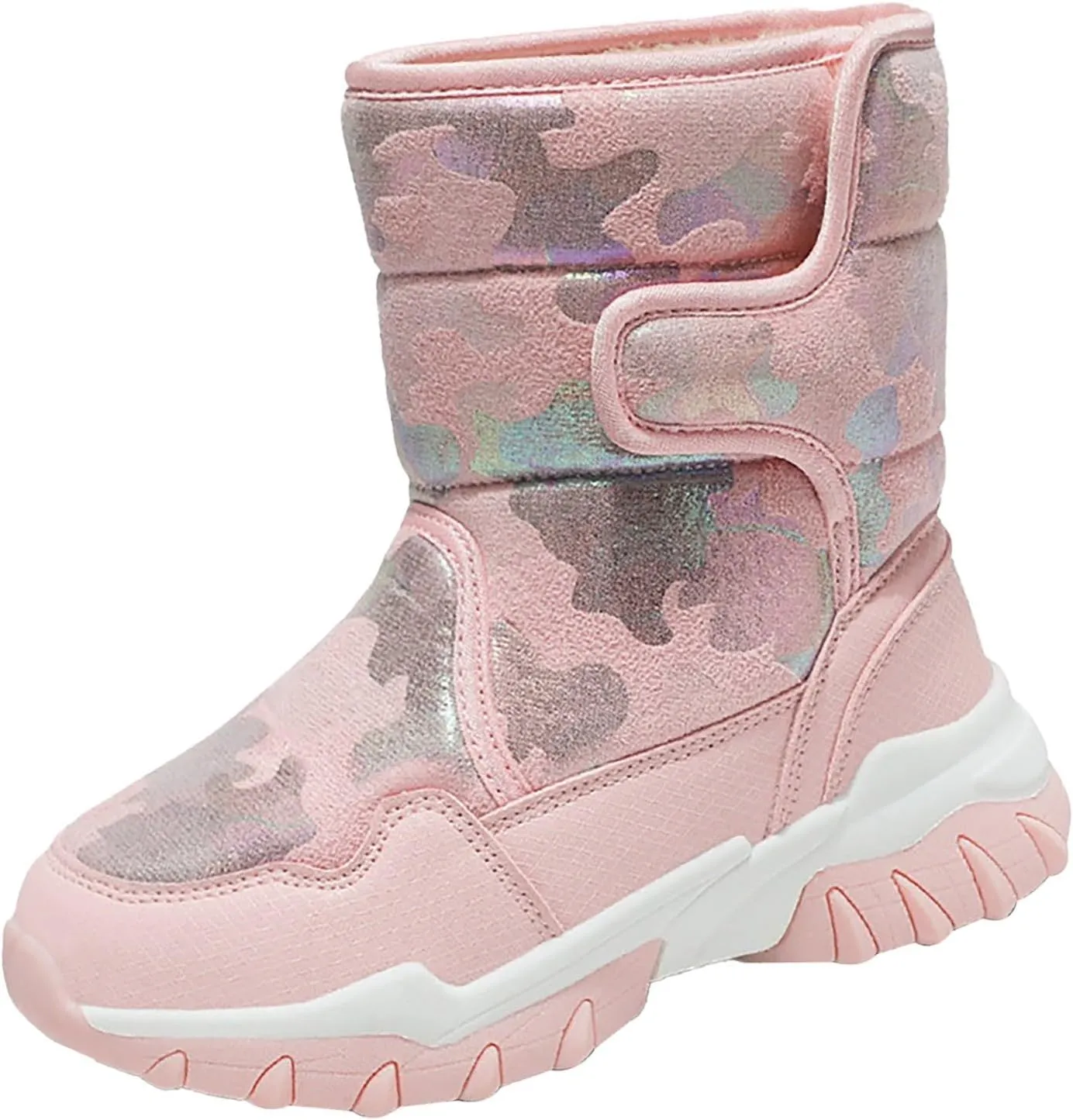 Unisex-Child Snow Boot Girls Boots Big Girls Black Tall Black Waterproo?? Leather Boots For Toddlers Black Boys Boots