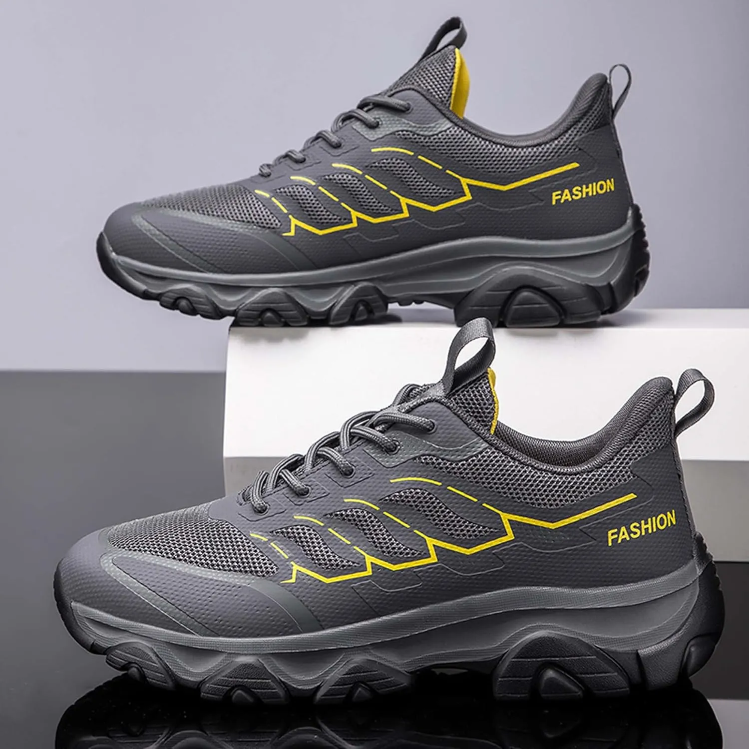 Unisex Mid Top Mountaineering Shoes Men's Shoes Women's Shoes Damping Stable Hiking Shoes Non Slip Wear-Resistant Climbing Shoes