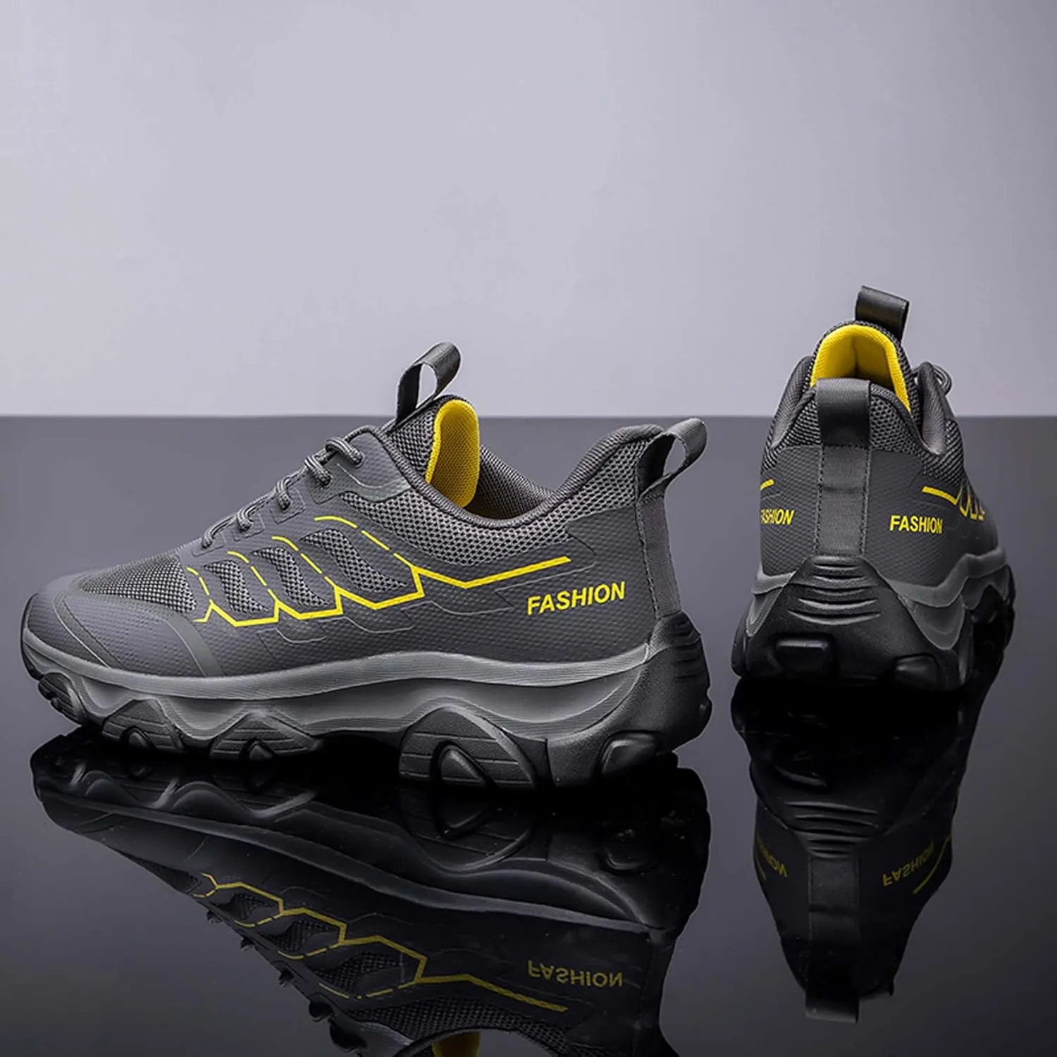 Unisex Mid Top Mountaineering Shoes Men's Shoes Women's Shoes Damping Stable Hiking Shoes Non Slip Wear-Resistant Climbing Shoes