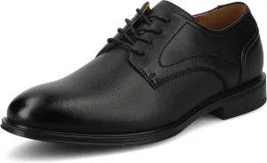 Vance Mens Barclay Oxford Dress Shoe lace-up Almond-Toe Man-Made Uppers 6mm Vance Comfort System Insole Black 9.5 Medium Mens US