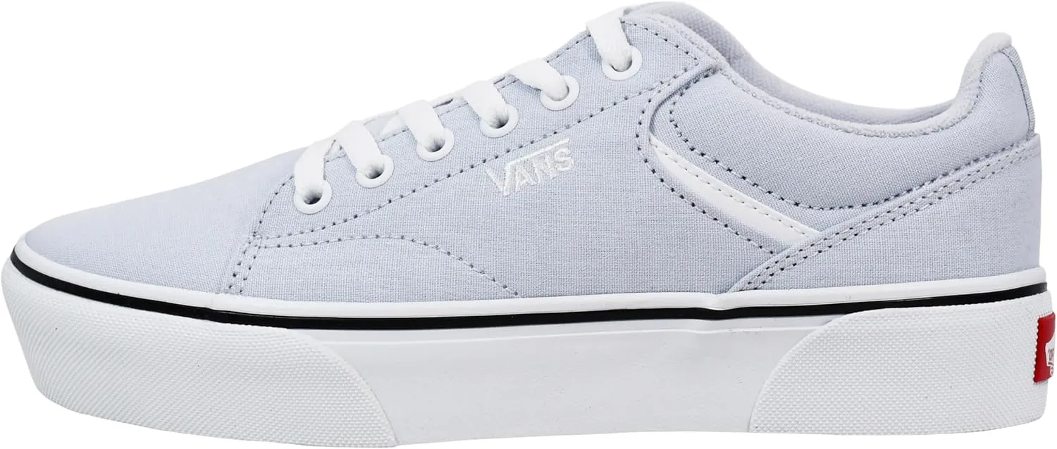 Vans Women??s Canvas Seldan Low Cut Design Platform Sneaker
