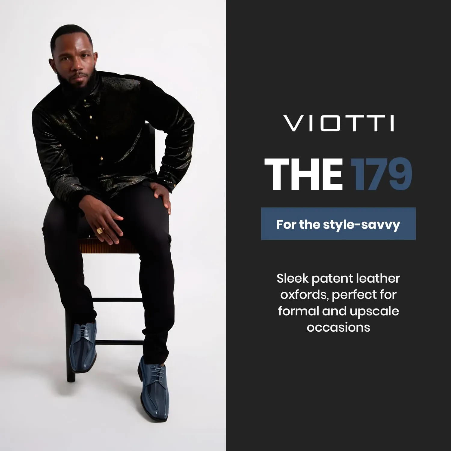 Viotti 179, Casual Dress Oxford Shoes for Men, Satin Striped Lace-Ups, Men's Business Casual Leather & Satin Shoe, for All Formal Occasions