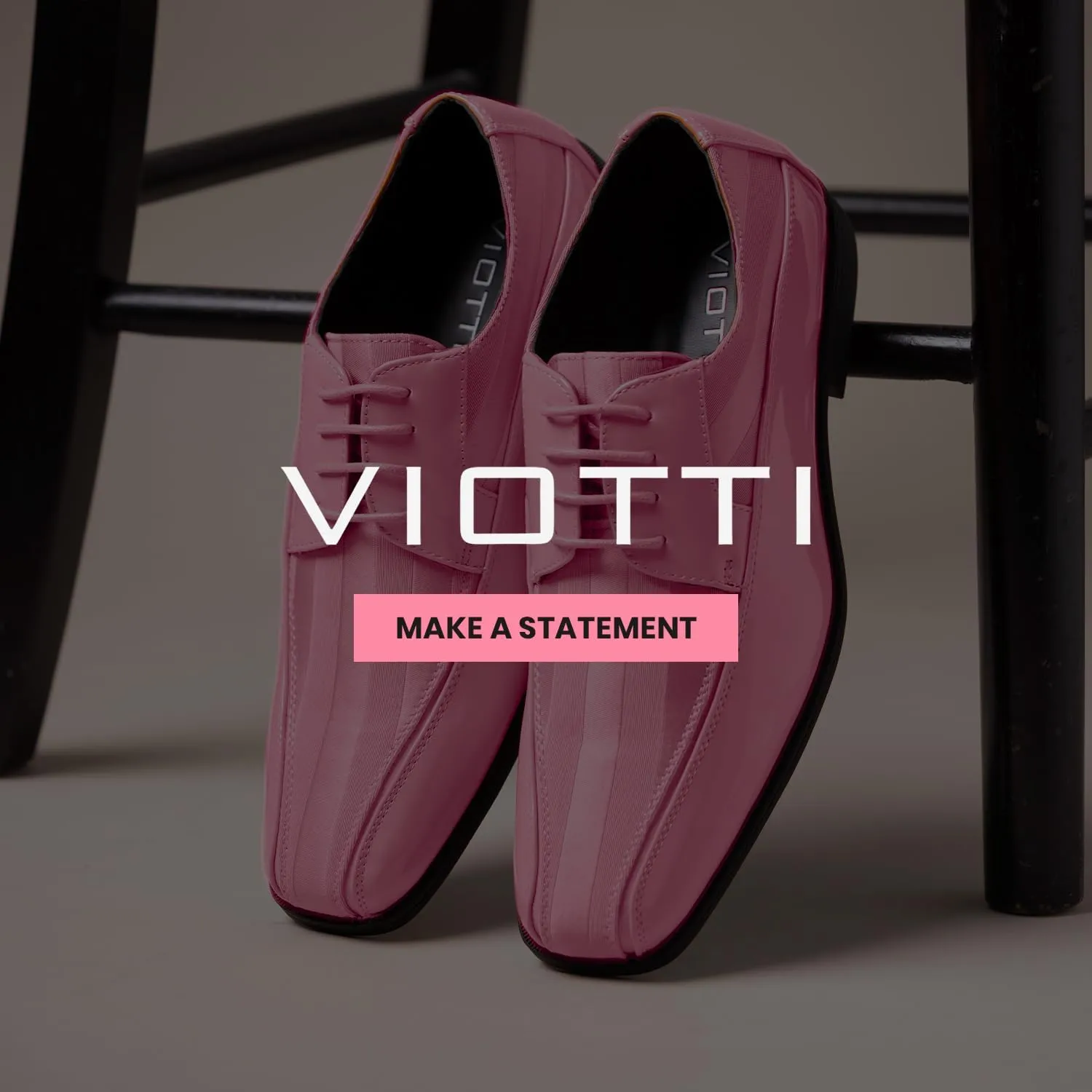 Viotti 179, Casual Dress Oxford Shoes for Men, Satin Striped Lace-Ups, Men's Business Casual Leather & Satin Shoe, for All Formal Occasions