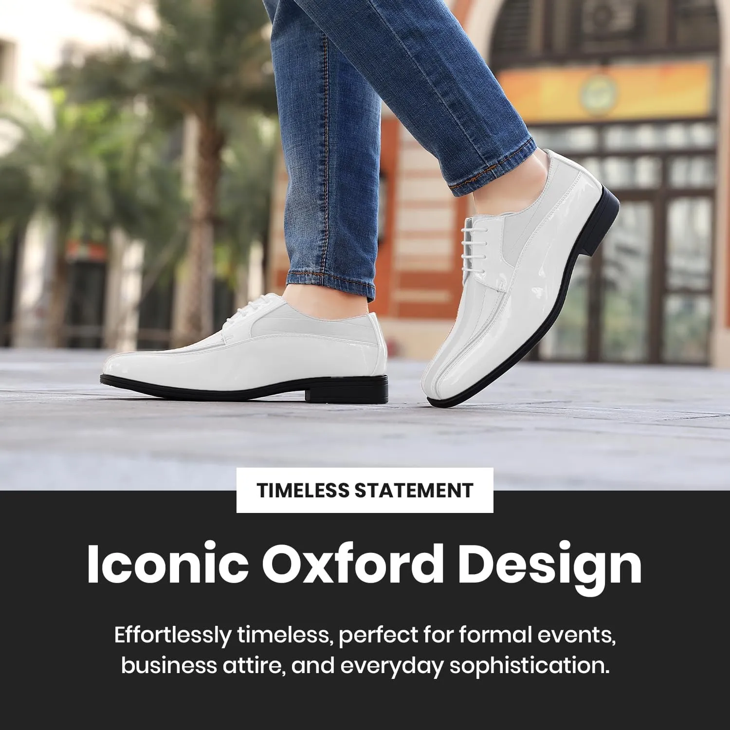 Viotti 179, Casual Dress Oxford Shoes for Men, Satin Striped Lace-Ups, Men's Business Casual Leather & Satin Shoe, for All Formal Occasions